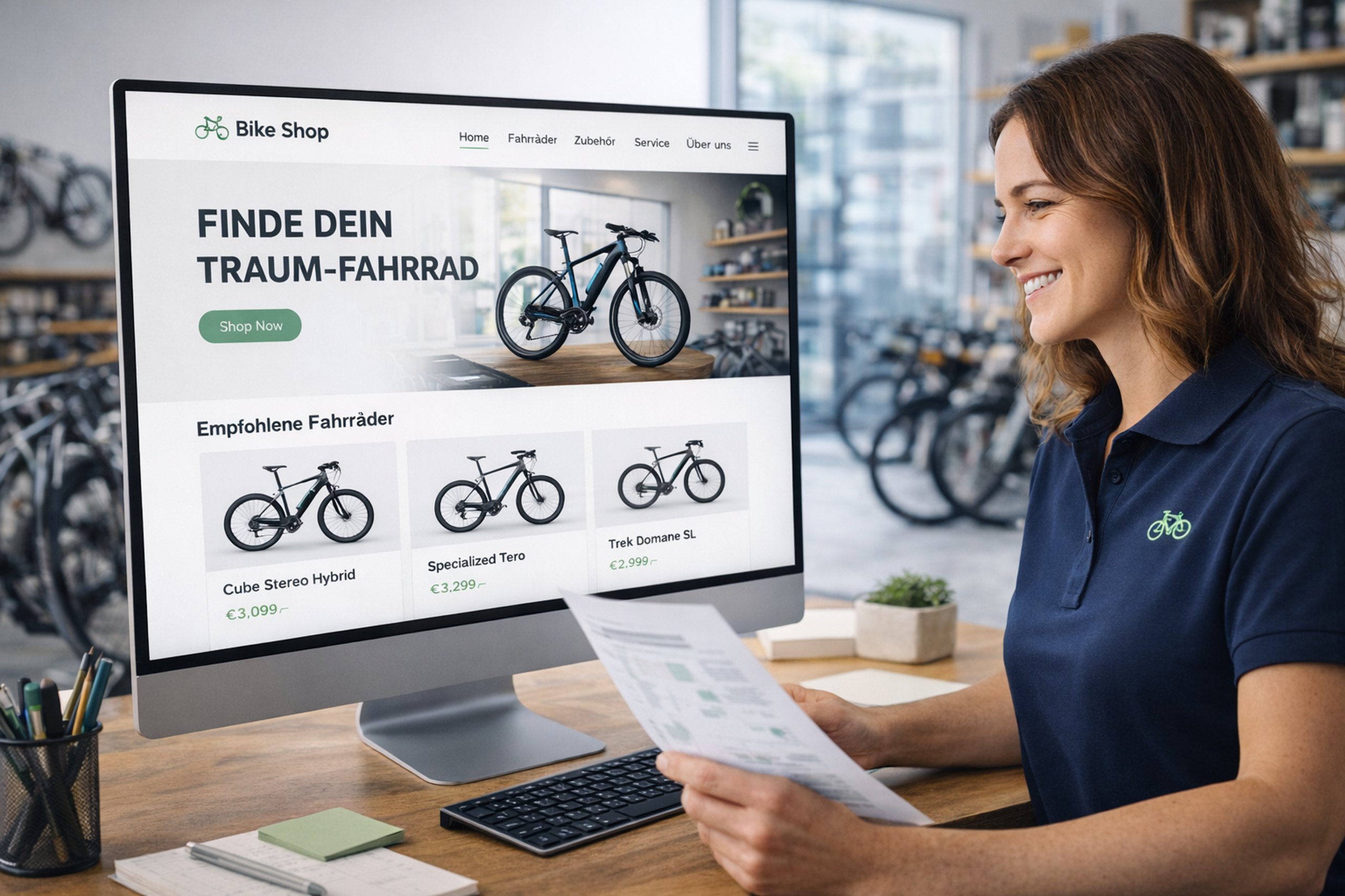 Professioneller Webauftritt für Fahrradläden
